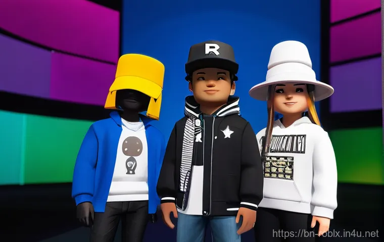 로블록스 아이템 획득 방법 - **Prompt:** A vibrant, cheerful Roblox avatar, fully clothed in a stylish outfit, excitedly receivin...