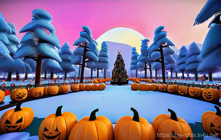 로블록스 테마파크 경영법 - **Prompt 2: Lively Park Interaction and In-Game Treats**
    "A cheerful and bustling 3D render depi...