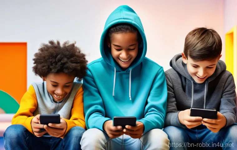 로블록스 모바일 설치 방법 - **Prompt 2: Parent and child discussing online safety with a mobile phone**
    "A caring mother, in...
